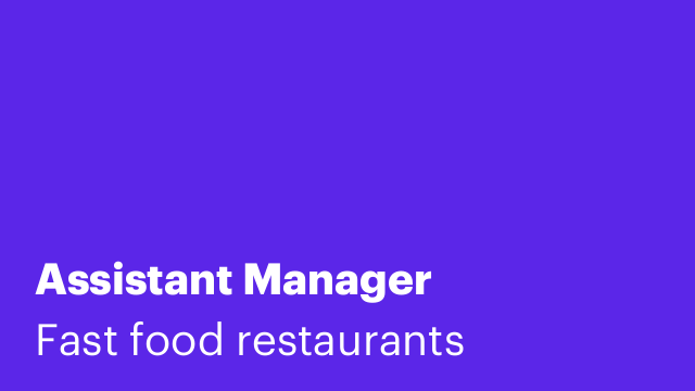 Assistant Manager