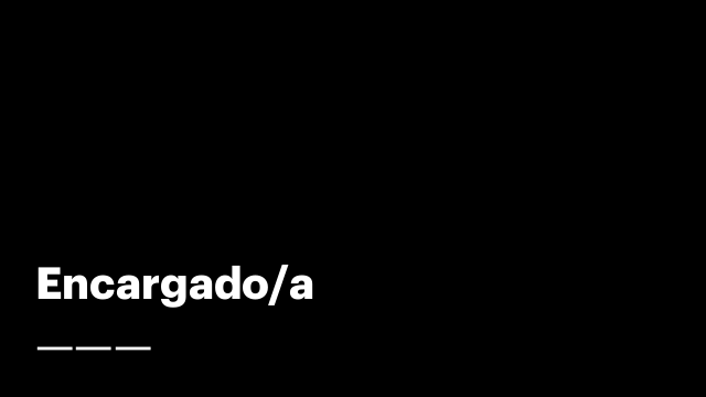 Encargado/a