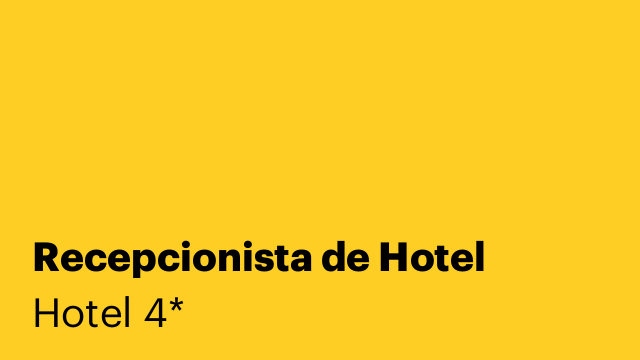 Recepcionista de Hotel