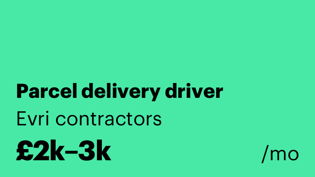 Parcel delivery driver