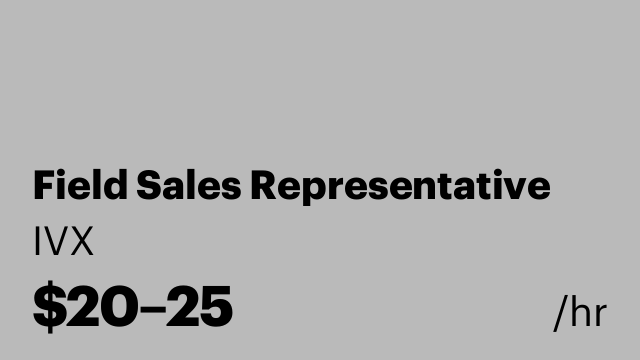Field Sales Representative