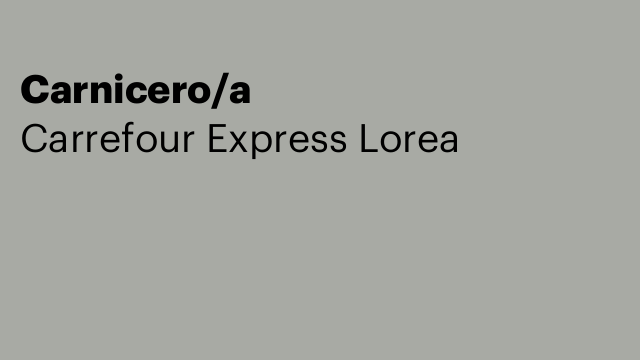 Carnicero/a