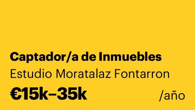 Captador/a de Inmuebles