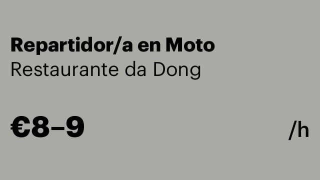 Repartidor/a en Moto