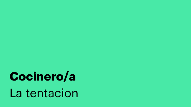Cocinero/a