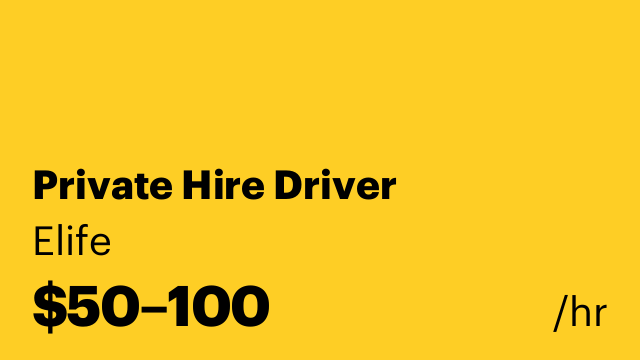 Private Hire Driver