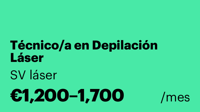 Técnico/a en Depilación Láser