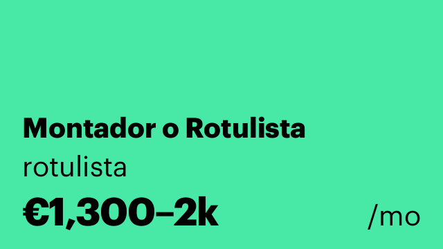 Montador o Rotulista