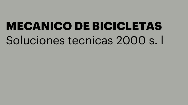 MECANICO DE BICICLETAS