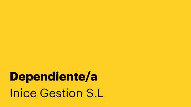 Dependiente/a