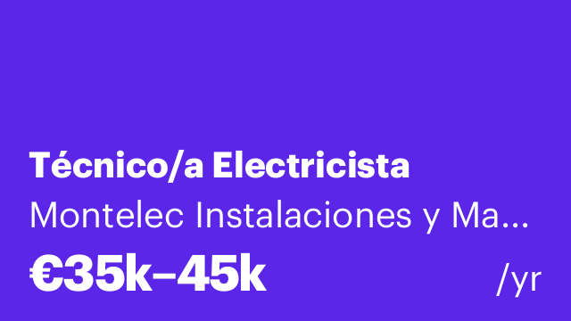 Técnico/a Electricista