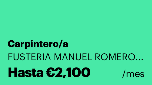 Carpintero/a