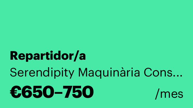 Repartidor/a