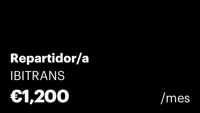 Repartidor/a