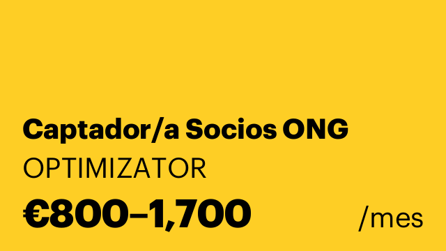 Captador/a Socios ONG