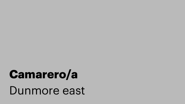 Camarero/a
