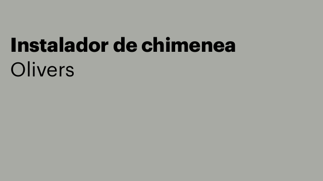 Instalador de chimenea