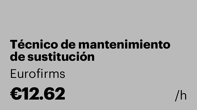 Técnico de mantenimiento de sustitución