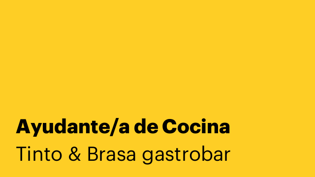 Ayudante/a de Cocina