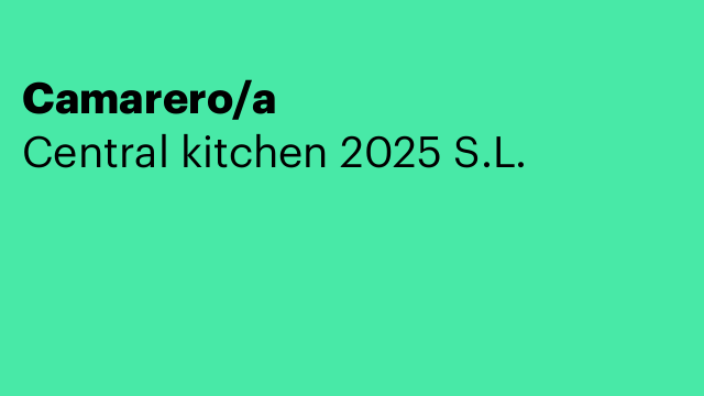 Camarero/a