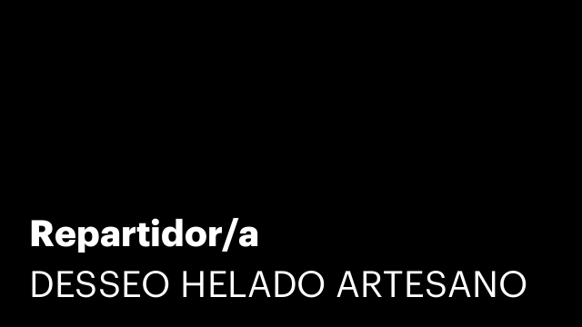 Repartidor/a