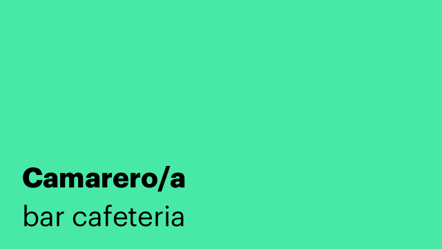 Camarero/a