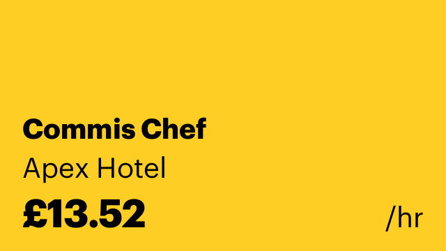 Commis Chef