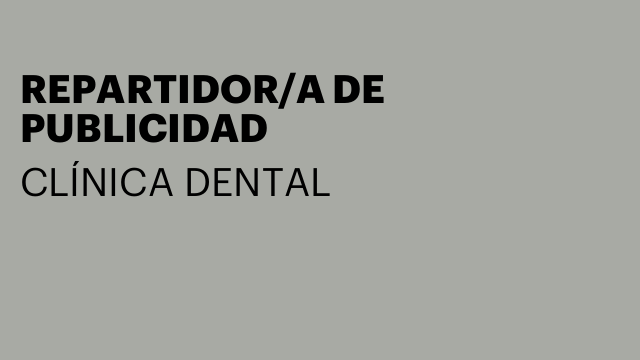 REPARTIDOR/A DE PUBLICIDAD