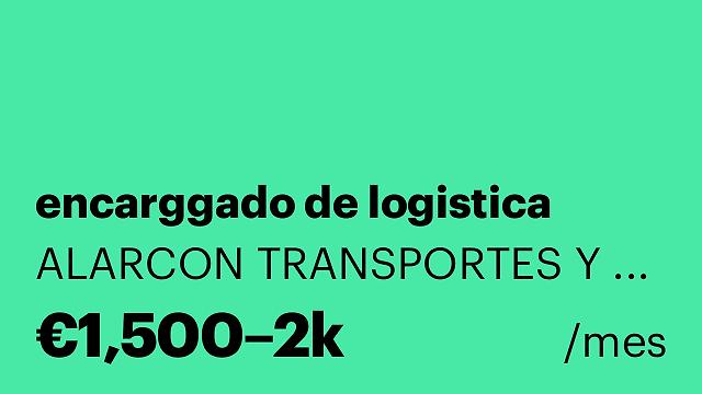 encarggado de logistica