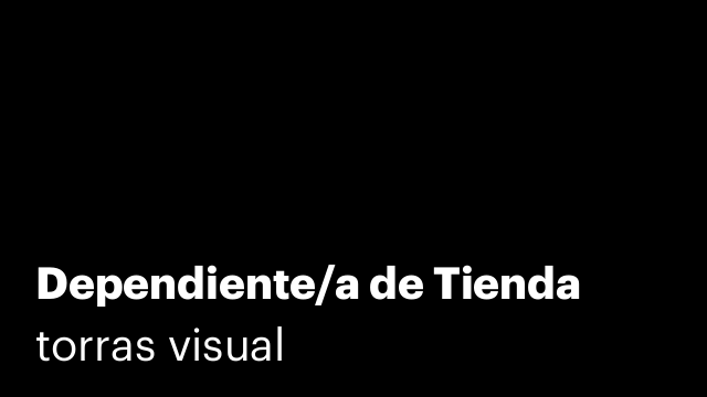 Dependiente/a de Tienda