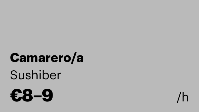 Camarero/a