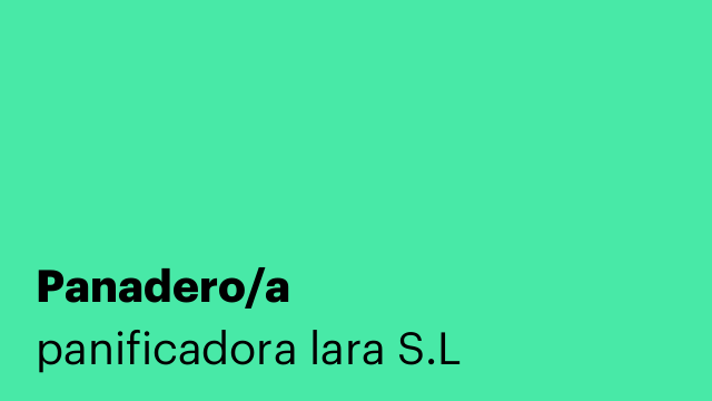 Panadero/a