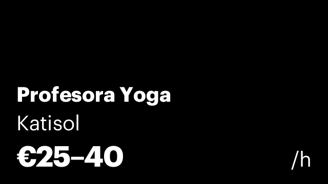 Profesora Yoga