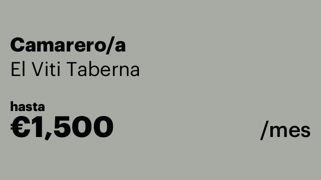 Camarero/a