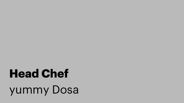 Head Chef