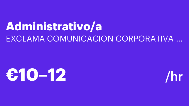 Administrativo/a