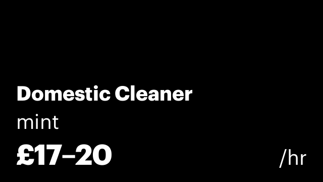 Domestic Cleaner