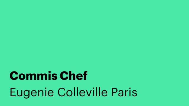 Commis Chef