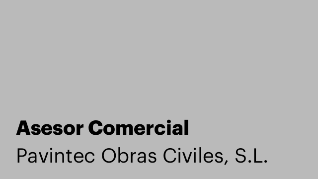 Asesor Comercial