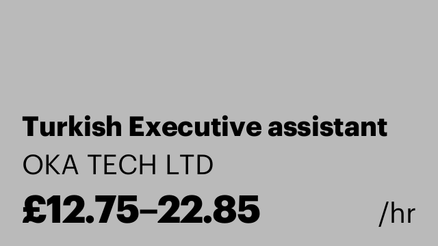 Turkish Executive assistant