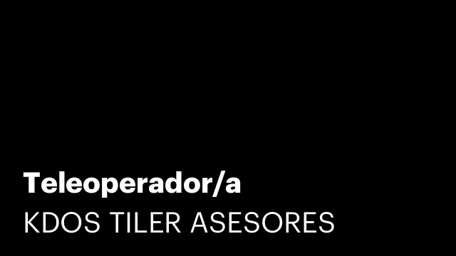 Teleoperador/a