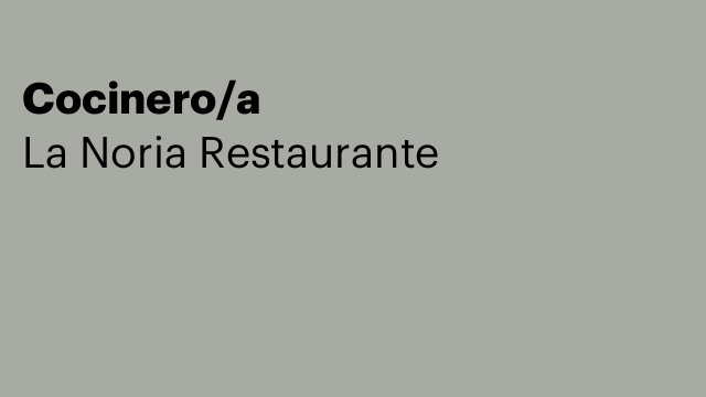 Cocinero/a