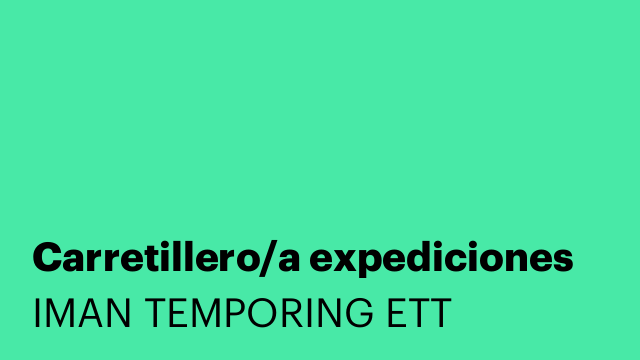 Carretillero/a expediciones