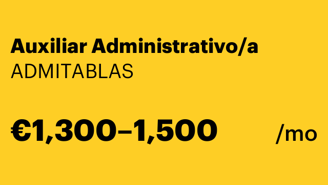 Auxiliar Administrativo/a