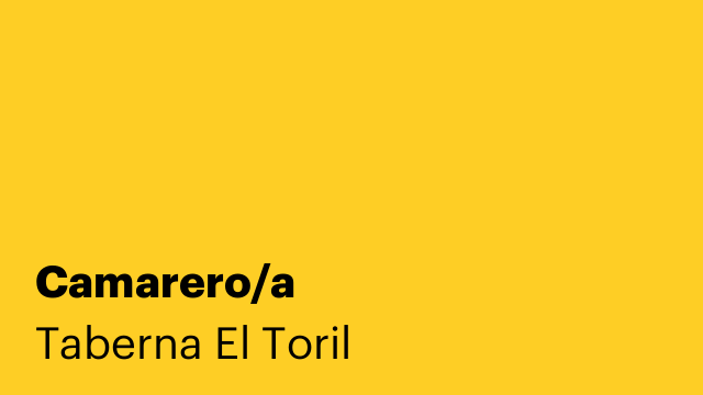 Camarero/a