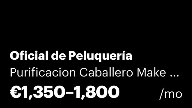 Oficial de Peluquería