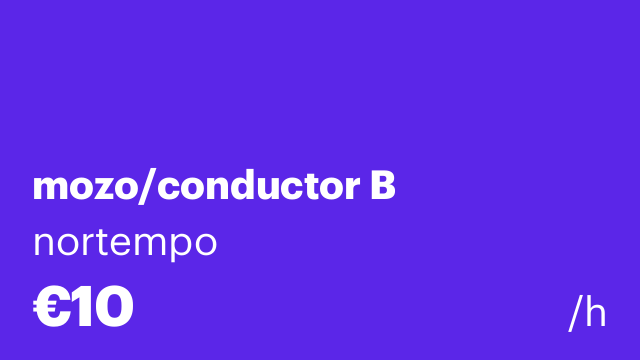 mozo/conductor B