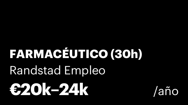 FARMACÉUTICO (30h)