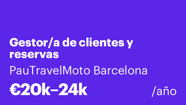 Gestor/a de clientes y reservas