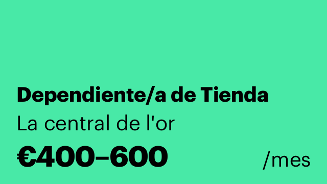 Dependiente/a de Tienda